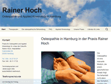 Tablet Screenshot of osteopathiepraxis-hamburg.de